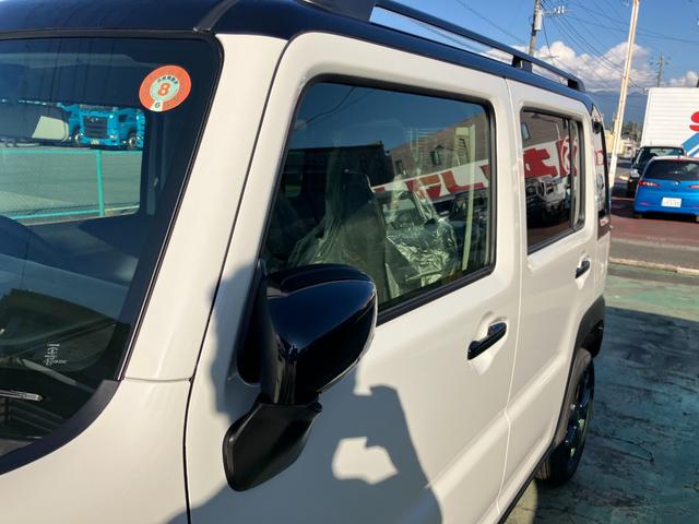 ハスラー タフワイルド 届出済未使用車 純正マットバイザー付き セーフティーサポート ルーフレール 専用アルミホイール シートヒーター キーレスプッシュスタート(33枚目)