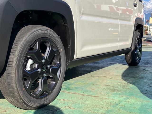 ハスラー タフワイルド 届出済未使用車 純正マットバイザー付き セーフティーサポート ルーフレール 専用アルミホイール シートヒーター キーレスプッシュスタート(34枚目)