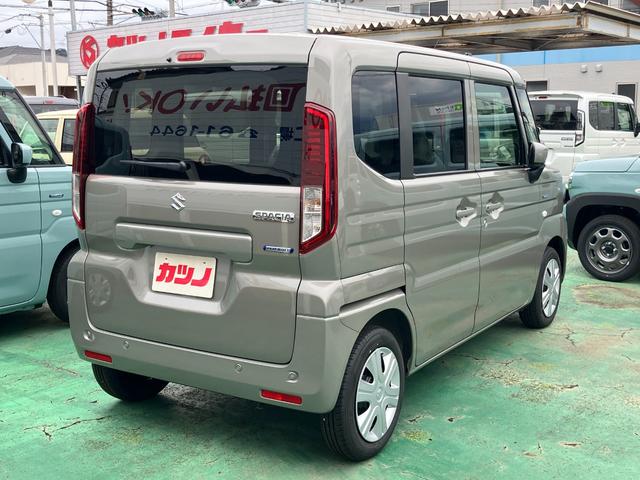 スペーシア ハイブリッドＧ　届出済未使用車　純正マット　バイザー　セーフティーサポート　オートエアコン　オートライト　ＬＥＤヘッドライト（4枚目）