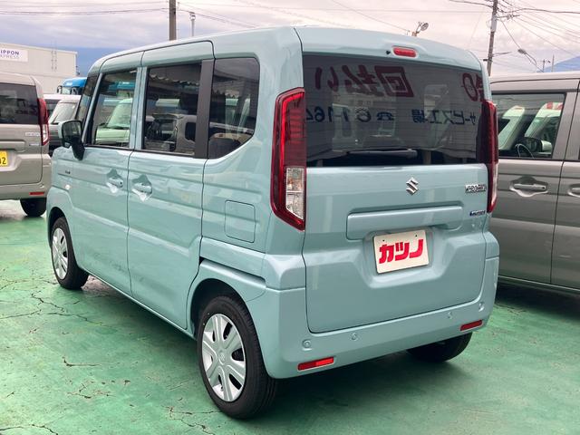 スペーシア ハイブリッドＧ　届出済未使用車　純正マット　バイザー　セーフティーサポート　オートエアコン　オートライト　ＬＥＤヘッドライト（4枚目）