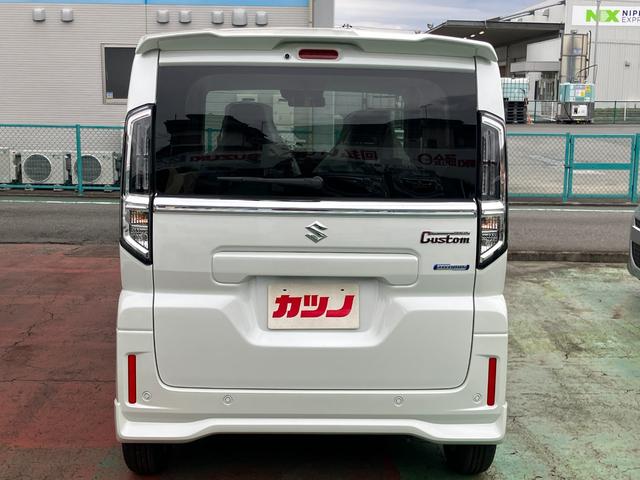 スペーシアカスタム ハイブリッドGS 届出済未使用車 純正マット バイザー 片側電動スライドドア セーフティーサポート アダクティブクルーズコントロール シートヒーター LEDヘッドライト(5枚目)