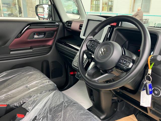 スペーシアカスタム ハイブリッドGS 届出済未使用車 純正マット バイザー 片側電動スライドドア セーフティーサポート アダクティブクルーズコントロール シートヒーター LEDヘッドライト(17枚目)