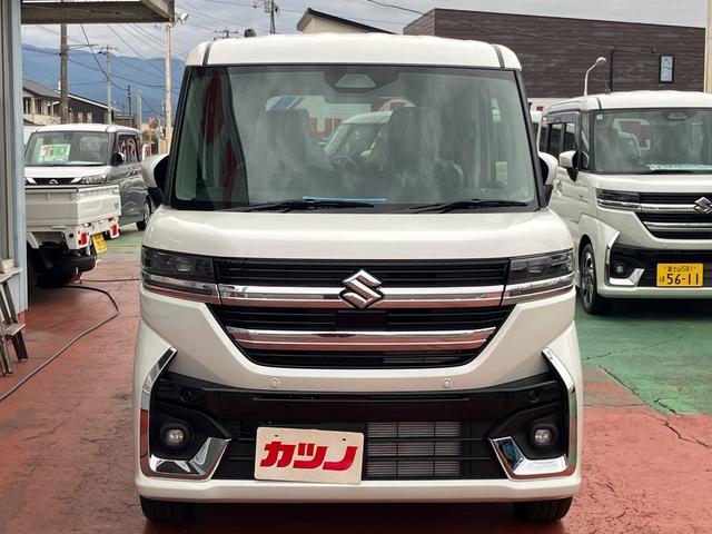 スペーシアカスタム ハイブリッドXS 届出済未使用車 純正マット バイザー 両側電動スライドドア スリムサーキュレーター セーフティーサポート アダクティブクルーズコントロール シートヒーター(2枚目)