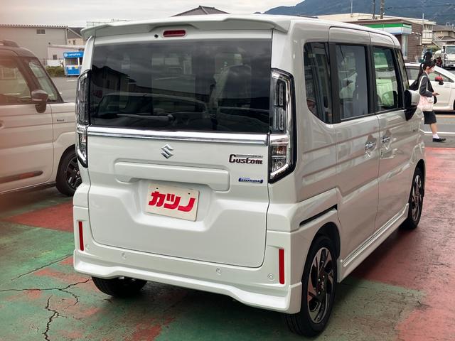 スペーシアカスタム ハイブリッドXS 届出済未使用車 純正マット バイザー 両側電動スライドドア スリムサーキュレーター セーフティーサポート アダクティブクルーズコントロール シートヒーター(4枚目)