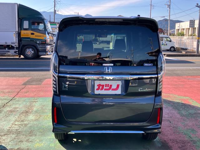 Ｎ－ＢＯＸカスタム ＥＸターボ　純正９インチナビ　バックカメラ　フルセグＴＶ　Ｂｌｕｅｔｏｏｔｈ　ＣａｒＰｌａｙ　アンドロイドオート対応　純正エンジンスターター　前後ドライブレコーダー　ＥＴＣ　両側電動スライドドア　電動パーキング（5枚目）