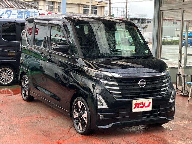 ルークス ハイウェイスター　Ｇターボプロパイロットエディション　アラウンドビューモニター　純正９インチナビＴＶ　２カメラドライブレコーダー　ＥＴＣ　Ｂｌｕｅｔｏｏｔｈ　ＨＤＭＩ対応　両側電動スライドドア　純正マット　バイザー　メーカー保証継承（3枚目）