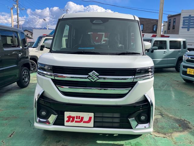 スペーシアカスタム ハイブリッドＧＳ　セーフティサポート　届出済み未使用車　片側パワースライドドア　シートヒーター　スマートキー　プッシュスタート　オートライト　アルミホイール　純正バイザー　純正マット（39枚目）