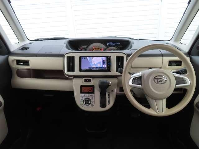 ムーヴキャンバス Ｇメイクアップ　ＳＡＩＩＩ　１年間走行距離無制限保証付き　ナビ　フルセグ　Ｒカメラ　ＬＥＤ　衝突被害軽減ブレーキ　レーンキープアシスト　ミュージックプレイヤー接続可　寒冷地仕様　両側電動スライドドア（3枚目）