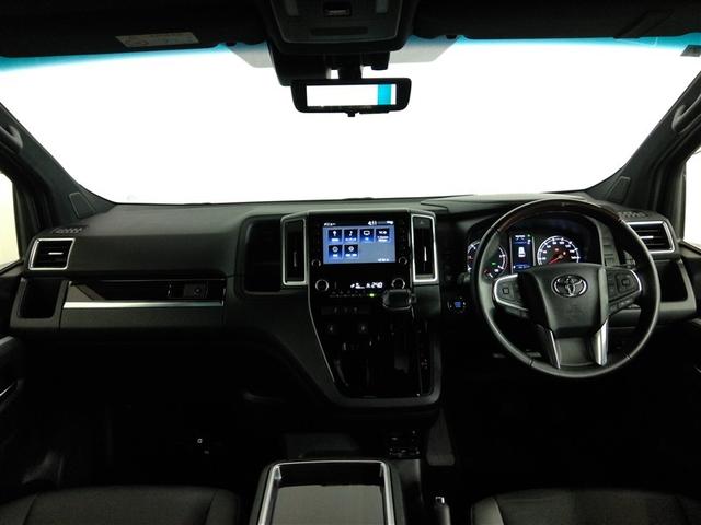 グランエース プレミアム　ワンオーナー　電動シート　安全装備　衝突被害軽減システム　横滑り防止機能　ＡＢＳ　エアバッグ　オートクルーズコントロール　盗難防止装置　バックカメラ　後席モニター　ＥＴＣ　ミュージックプレイヤー接続可（3枚目）