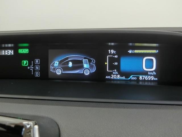 プリウス Ｓ　ハイブリッド　ワンオーナー　安全装備　衝突被害軽減システム　横滑り防止機能　ＡＢＳ　エアバッグ　オートクルーズコントロール　盗難防止装置　バックカメラ　ＥＴＣ　ドラレコ　ミュージックプレイヤー接続可（18枚目）