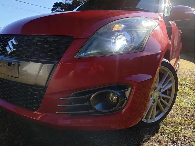 スイフトスポーツ ベースグレード　１３５馬力　ディスチャージヘッドライト　ポテンザＲＥ００４　ナビ　バックカメラ　ＥＴＣ　オプションブレーキチューニング　フジツボ技研マフラー　スタッドレスタイヤセット（6枚目）