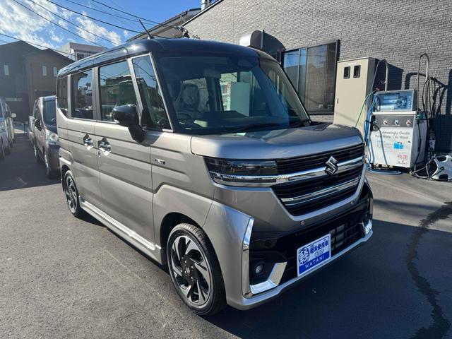 スペーシアカスタム 　両側電動スライドドア　オートクルーズコントロール　オートライト　スマートキー　アイドリングストップ　電動格納ミラー　シートヒーター　ＣＶＴ　アルミホイール　エアコン　パワーステアリング（14枚目）