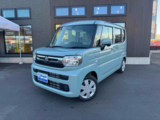 スペーシア ハイブリッドＸ　両側電動スライドドア　クリアランスソナー　オートライト　スマートキー　アイドリングストップ　電動格納ミラー　シートヒーター　ベンチシート　ＣＶＴ　盗難防止システム　ＡＢＳ　オットマン　エアコン（13枚目）