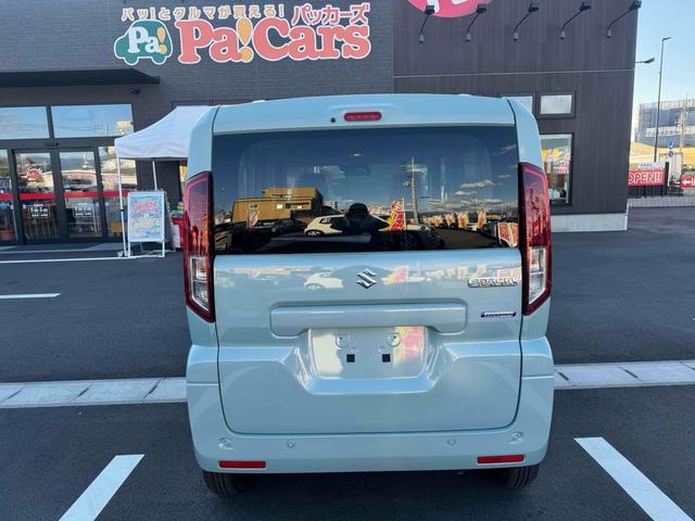 スペーシア ハイブリッドＸ　両側電動スライドドア　クリアランスソナー　オートライト　スマートキー　アイドリングストップ　電動格納ミラー　シートヒーター　ベンチシート　ＣＶＴ　盗難防止システム　ＡＢＳ　オットマン　エアコン（16枚目）