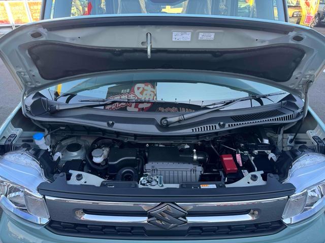 スペーシア ハイブリッドＸ　両側電動スライドドア　クリアランスソナー　オートライト　スマートキー　アイドリングストップ　電動格納ミラー　シートヒーター　ベンチシート　ＣＶＴ　盗難防止システム　ＡＢＳ　オットマン　エアコン（18枚目）