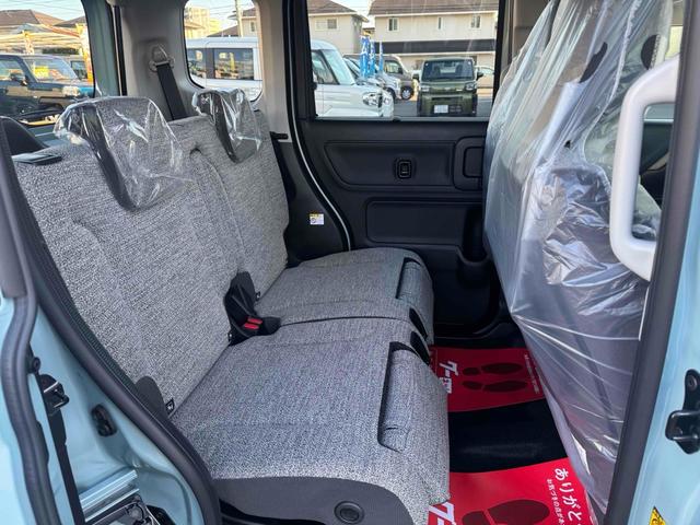 スペーシア ハイブリッドＸ　両側電動スライドドア　クリアランスソナー　オートライト　スマートキー　アイドリングストップ　電動格納ミラー　シートヒーター　ベンチシート　ＣＶＴ　盗難防止システム　ＡＢＳ　オットマン　エアコン（43枚目）