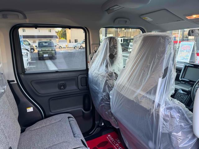 スペーシア ハイブリッドＸ　両側電動スライドドア　クリアランスソナー　オートライト　スマートキー　アイドリングストップ　電動格納ミラー　シートヒーター　ベンチシート　ＣＶＴ　盗難防止システム　ＡＢＳ　オットマン　エアコン（44枚目）