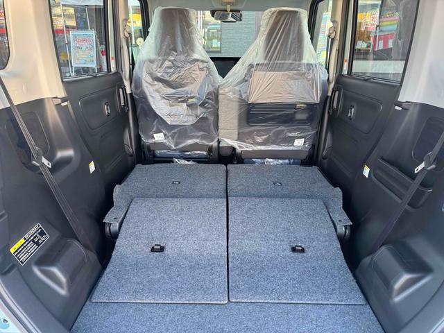 スペーシア ハイブリッドＸ　両側電動スライドドア　クリアランスソナー　オートライト　スマートキー　アイドリングストップ　電動格納ミラー　シートヒーター　ベンチシート　ＣＶＴ　盗難防止システム　ＡＢＳ　オットマン　エアコン（50枚目）