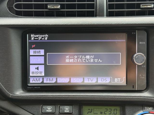 アクア Ｇブラックソフトレザーセレクション　禁煙車　専用シート　フルエアロ　純正ナビ　バックカメラ　Ｂｌｕｅｔｏｏｔｈ接続　前席シートヒーター　前後ドラレコ　ＥＴＣ　スマートキー×２個　１年保証付（5枚目）