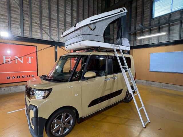 タント ファンクロスターボ　イベント出展車　ルーフテント　ジェームスバロウド　ＬＥＤランプ　シートヒータ　オートエアコン　ドライブレコーダ前後　ナビＴＶ　ＥＴＣ　ＢＴ接続ＯＫ　Ｂカメラ　両側パワスラ　ルーフテント無しもＯＫ（66枚目）