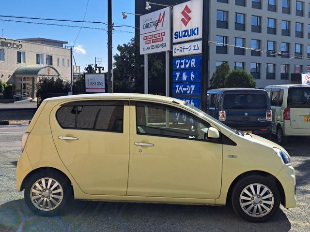 ミライース Ｘ　リミテッドＳＡ　衝突被害軽減システム　キーレスエントリー　アイドリングストップ　ＣＶＴ　盗難防止システム　ＡＢＳ　ＥＳＣ　ＣＤ　ミュージックプレイヤー接続可　アルミホイール　衝突安全ボディ　エアコン（4枚目）