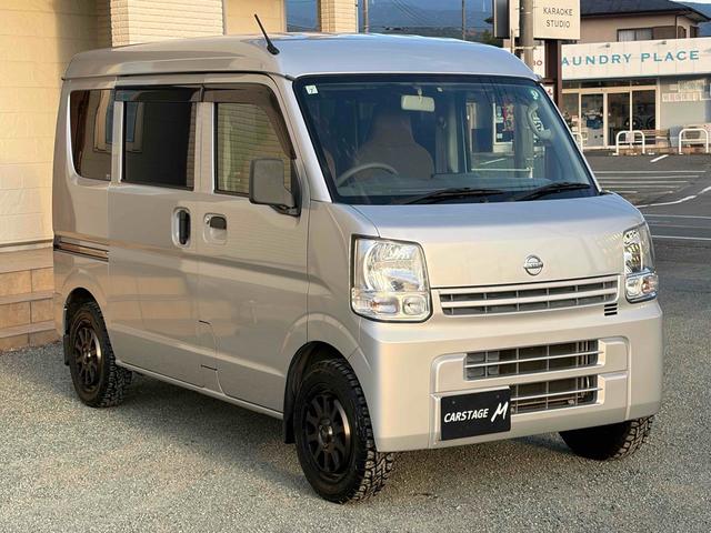 NV100クリッパーバン DX GLパッケージ 4WD 5速マニュアル クラッチ新品 マッドクロス14インチアルミ+オープンカントリーR/T ETC 両側スライドドア パワーウインド エアコン パワステ(3枚目)