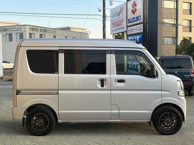 NV100クリッパーバン DX GLパッケージ 4WD 5速マニュアル クラッチ新品 マッドクロス14インチアルミ+オープンカントリーR/T ETC 両側スライドドア パワーウインド エアコン パワステ(4枚目)