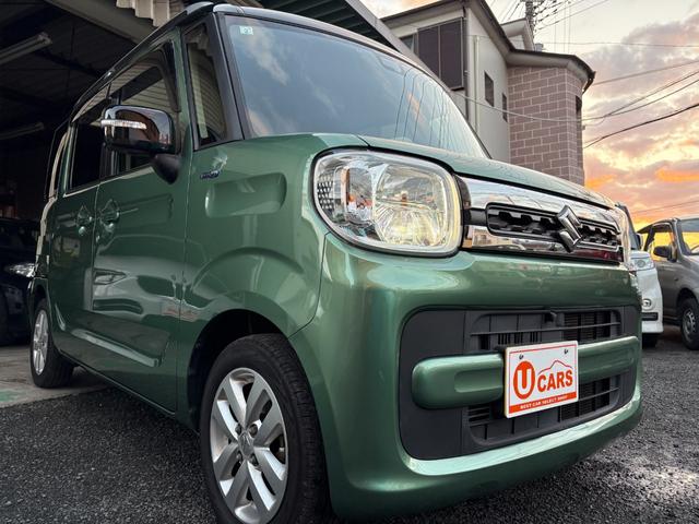 スペーシア ハイブリッドＸ　８インチナビ　２トーンルーフパッケージ装着車　アップグレードパッケージ装着車　全方位モニター用カメラパッケージ装着車　片側側パワスラ　ドラレコ　ＥＴＣ　ヘッドアップディスプレイ　Ｄ席シートヒーター（4枚目）