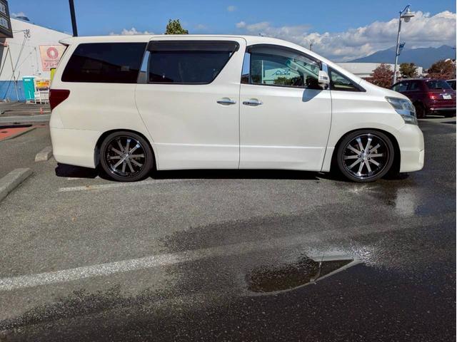 ヴェルファイア 2.4Z 純正ナビ フルセグTV フリップダウンモニター 両側電動パワースライドドア バックモニター 社外20AW 車高調 HIDヘッドライト ドライブレコーダー 社外グリル 後期テール クラッチオシートカバー(4枚目)