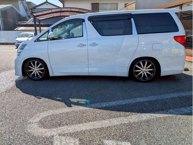 ヴェルファイア 2.4Z 純正ナビ フルセグTV フリップダウンモニター 両側電動パワースライドドア バックモニター 社外20AW 車高調 HIDヘッドライト ドライブレコーダー 社外グリル 後期テール クラッチオシートカバー(8枚目)