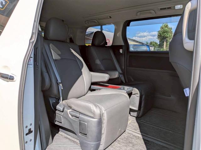 ヴェルファイア 2.4Z 純正ナビ フルセグTV フリップダウンモニター 両側電動パワースライドドア バックモニター 社外20AW 車高調 HIDヘッドライト ドライブレコーダー 社外グリル 後期テール クラッチオシートカバー(13枚目)