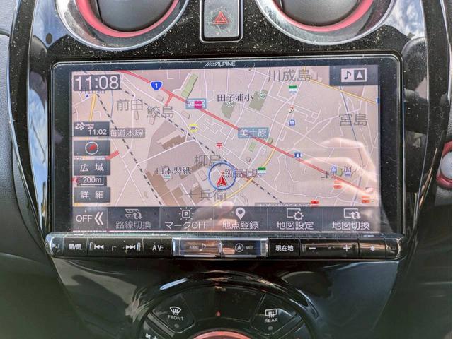 ノート e-パワーニスモ S アルパイン9インチナビ フルセグTV アラウンドビューモニター デジタルインナーミラー 社外17AW エマージェンシーブレーキ LEDヘッドライト 2.0ETC スマートキー2個 走行中TV視聴可(18枚目)