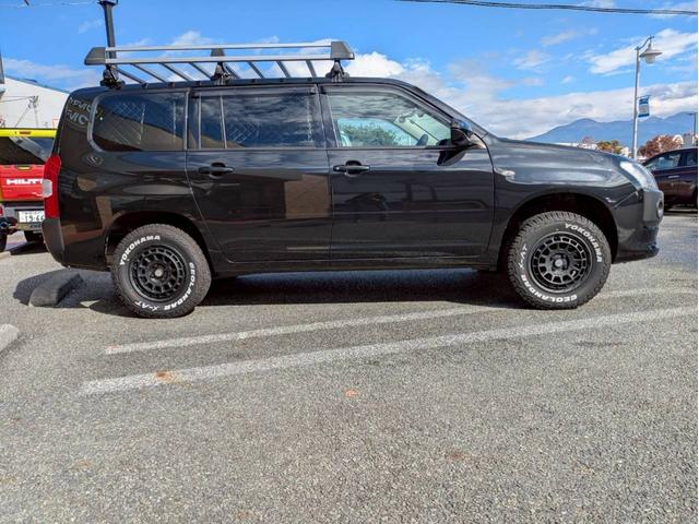 プロボックス F リフトアップ 社外14AW ジオランダーM/T ルーフキャリアー 純正ナビ フルセグTV バックモニター 前後ドライブレコーダー ETC AC100V ワンオーナー 禁煙車 セーフティセンス(4枚目)