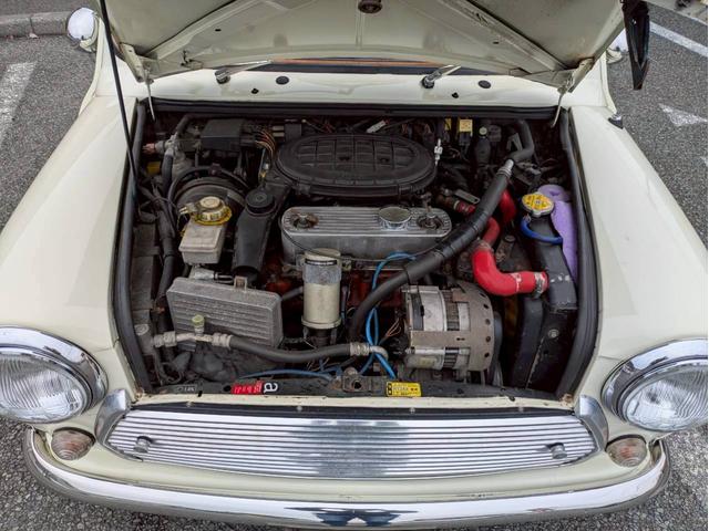 ＭＩＮＩ １．３　レザーシート　オーバーフェンダー　社外１２インチホイール　社外センター出しマフラー　ローダウン　ＥＴＣ　ユーザー買取　全塗装　禁煙車（25枚目）