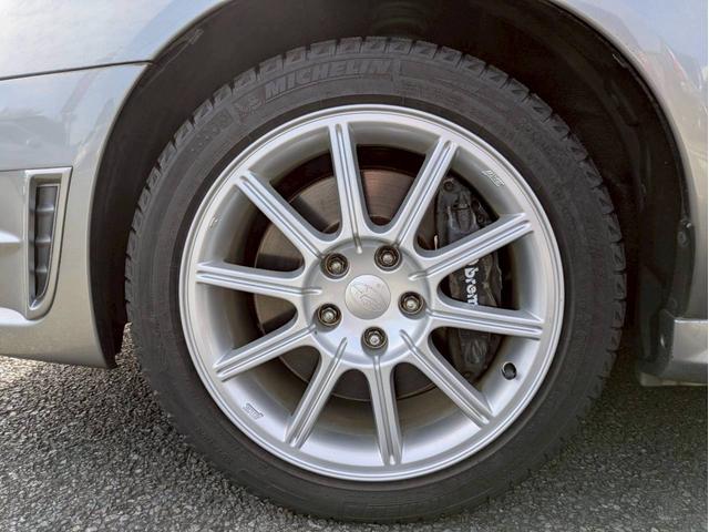 インプレッサ ＷＲＸ　ＳＴＩ　Ａライン　ブレンボキャリパー　ＴＥＩＮ車高調減衰調整　ＭＯＭＯステアリング　フジツボマフラー　ＶＩＰＥＲセキュリティー　社外ディスプレイオーディオ　ＥＴＣ　ＳＴＩタワーバー　ＨＩＤヘッドライト　キーレスキー（35枚目）