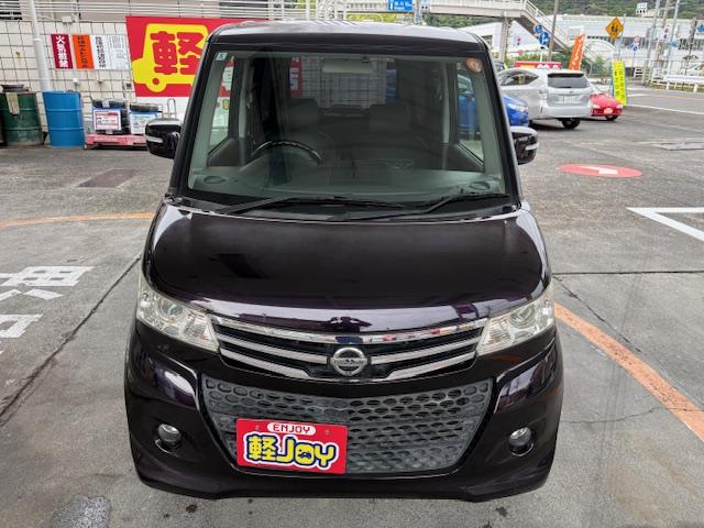 ルークス ハイウェイスター ローダウン 社外アルミ・テールランプ ETC 両側スライド・片側電動 ナビ TV オートライト HID スマートキー 電動格納ミラー ベンチシート CVT 盗難防止システム ABS 衝突安全ボディ(13枚目)