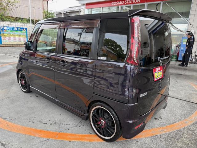 ルークス ハイウェイスター ローダウン 社外アルミ・テールランプ ETC 両側スライド・片側電動 ナビ TV オートライト HID スマートキー 電動格納ミラー ベンチシート CVT 盗難防止システム ABS 衝突安全ボディ(14枚目)