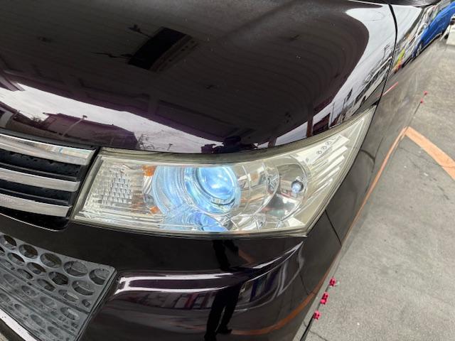 ルークス ハイウェイスター ローダウン 社外アルミ・テールランプ ETC 両側スライド・片側電動 ナビ TV オートライト HID スマートキー 電動格納ミラー ベンチシート CVT 盗難防止システム ABS 衝突安全ボディ(42枚目)