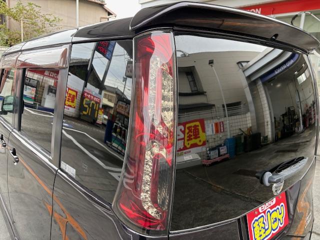 ルークス ハイウェイスター ローダウン 社外アルミ・テールランプ ETC 両側スライド・片側電動 ナビ TV オートライト HID スマートキー 電動格納ミラー ベンチシート CVT 盗難防止システム ABS 衝突安全ボディ(43枚目)