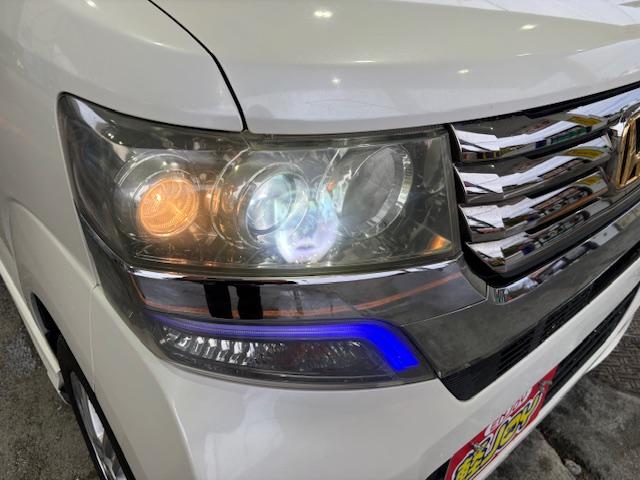 N-BOXカスタム G・Lパッケージ ワンオーナー ドライブレコーダー 両側スライド・片側電動 オートライト HID スマートキー アイドリングストップ 電動格納ミラー ベンチシート CVT 盗難防止システム ABS ESC(45枚目)