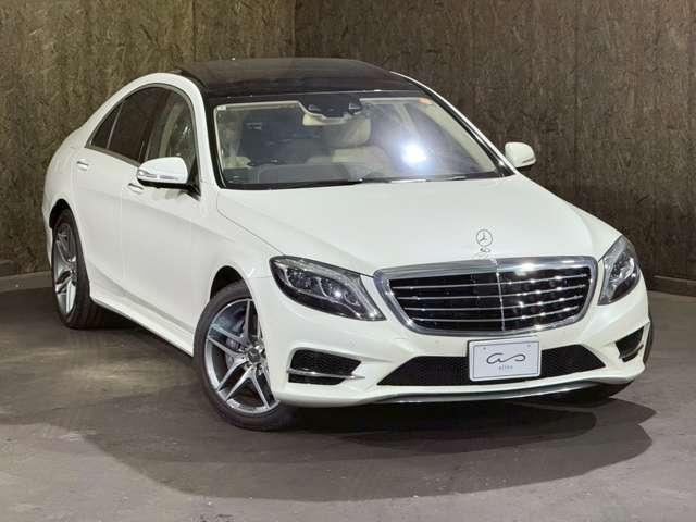 Ｓクラス Ｓ４００ハイブリッド　エクスクルーシブ　ＳＲ　ナッパレザー　ブルメスター　ベンチレーション　３６０°カメラシステム　パノラミックスライディングルーフ　ナッパレザーシート　シートベンチレーション　マッサージシート　電動ブラインド（7枚目）