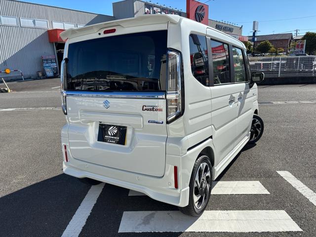 スペーシアカスタム ハイブリッドＸＳターボ　届出済未使用車　セーフティサポート　全方位モニタ付９インチナビＴＶ　アダプティブクルーズコントロール　電子パーキング　ヘッドアップディスプレイ　ステアリングヒーター　両側自動ドア　ＬＥＤヘッドライト（3枚目）