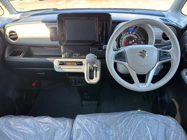 ワゴンＲスマイル ハイブリッドＸ　届出済未使用車　両側電動スライドドア　クリアランスソナー　オートクルーズコントロール　レーンアシスト　衝突被害軽減システム　オートライト　ＬＥＤヘッドランプ　スマートキー　アイドリングストップ（2枚目）