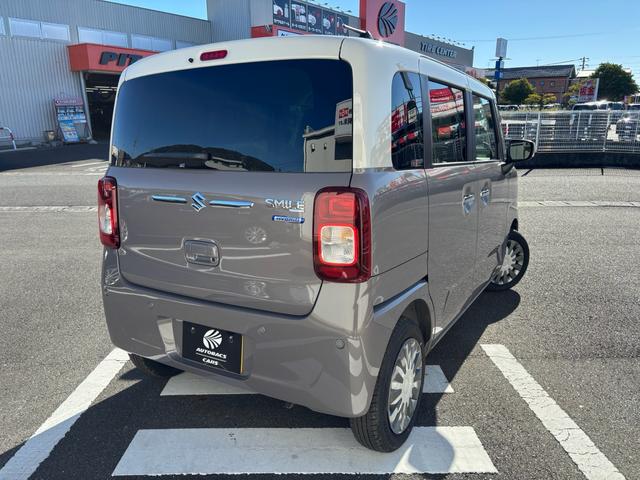 ワゴンＲスマイル ハイブリッドＸ　届出済未使用車　両側電動スライドドア　クリアランスソナー　オートクルーズコントロール　レーンアシスト　衝突被害軽減システム　オートライト　ＬＥＤヘッドランプ　スマートキー　アイドリングストップ（3枚目）