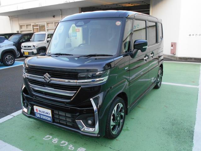 スペーシアカスタム ハイブリッドＸＳ　全方位モニター付メモリーナビゲーション，スズキコネクト対応通信機装着車（7枚目）