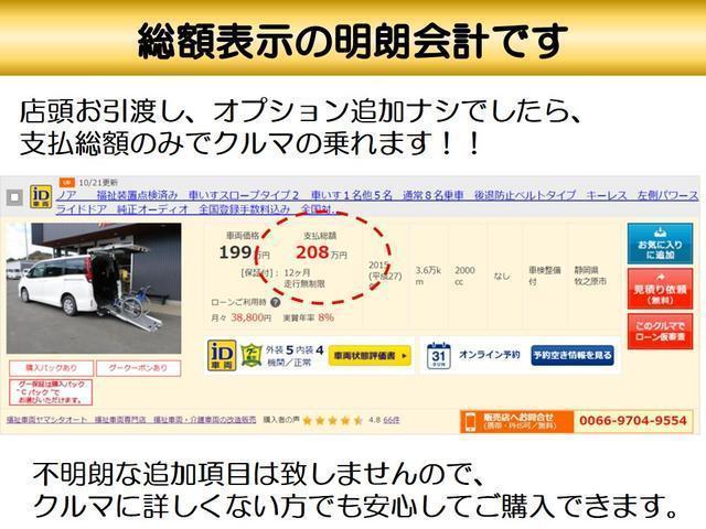 　福祉装置点検済　福祉車両スロープ　車いす１名＋３名乗車　リモコン式電動ウィンチ　キーレス　社外ナビ　禁煙車　全国対応１年保証付き(65枚目)