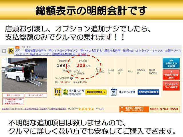 Ｌ　ＳＡＩＩＩ　スローパー　福祉装置点検済　車いす１名＋２名乗車　通常４名乗車　リモコン式電動ウィンチ　キーレス　純正オーディオ　禁煙車　全国対応１年保証付き　修復歴無し(72枚目)