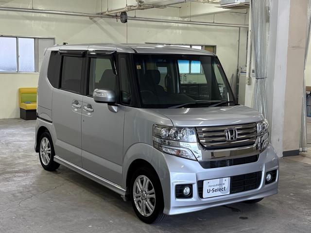 Ｎ－ＢＯＸカスタム Ｇ・Ｌパッケージ　ナビフルセグＢカメラＨＩＤＡＷ　アイドリングストップ車　ナビ・ＴＶ　スマキ－　地デジＴＶ　パワーウィンドウ　片側電動両側スライドドア　オートエアコン　パワステ　ＤＶＤ再生可　キーレスエントリー　ＡＢＳ（6枚目）