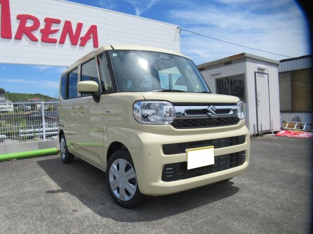 スペーシア ハイブリッドG 届出済未使用車 オートLEDライト オートハイビーム 前後ブレーキアシスト 両側スライドドア フットパーキング 先行車&青信号対応発進お知らせ機能 ヒルホールドコントロール オーディオレス(22枚目)