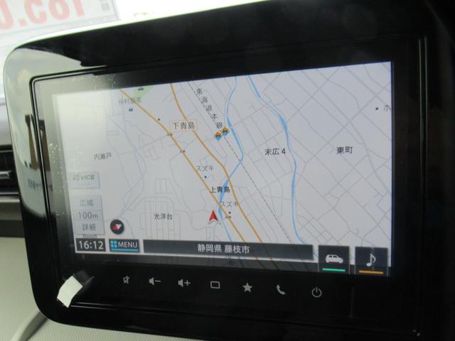 スペーシア ハイブリッドX 届出済未使用車 純正9インチ全方位バックカメラ付ナビ Bluetooth フルセグTV 両側電動スライド 後席用サーキュレーター 左右席シートヒーター 前後ブレーキサポート オートLEDライト(5枚目)